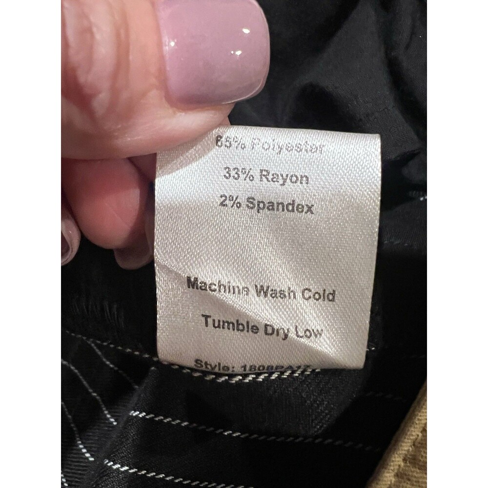 NWT Choosy "Day and Night" two-tone color block pants Tab and Pinstripe Size 12 - Picture 8 of 8